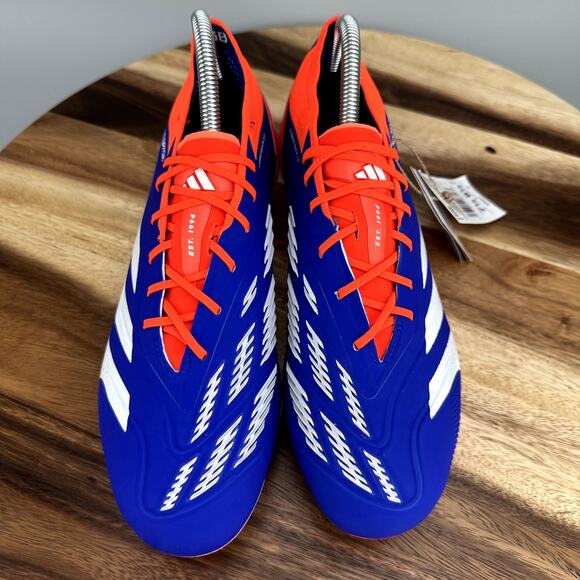 Adidas Predator Elite Soft Ground Soccer Cleats Mens 7.5/ Womens 8.5 Blue IF6323 main image 8